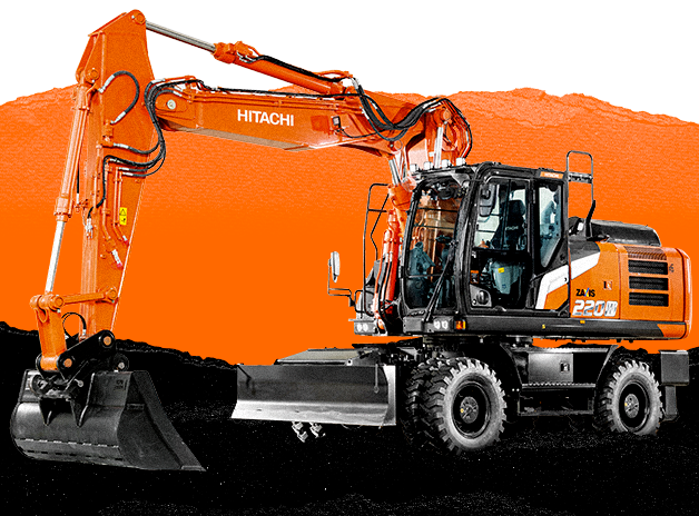 Excavadora de ruedas